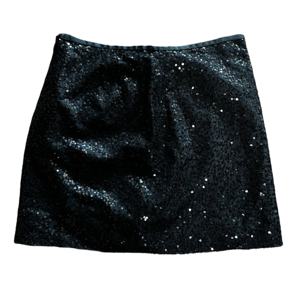 JCrew Black Sequin miniskirt